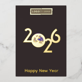 Earth in 2026 - Professional New Year Card no bg