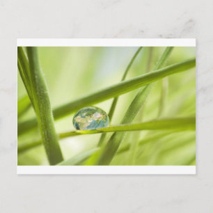 Earth in a drop postcard