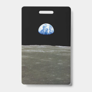 Earth in Space from the Moon Badge