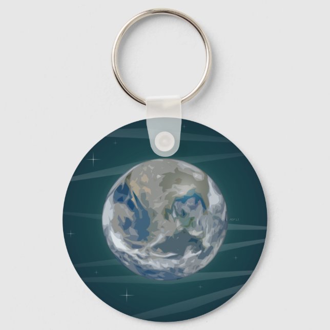 Earth In Space Keychain (Front)