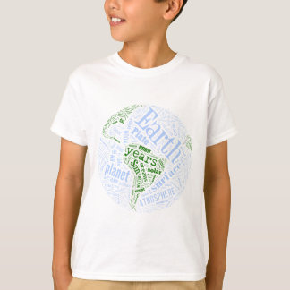 Earth in Tagxedo T-Shirt