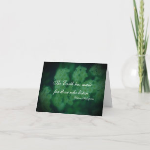 Earth Inspirational Quote Note Card