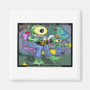 Earth Invasion 4 Dummies Funny Gifts Tees & Mugs Magnet