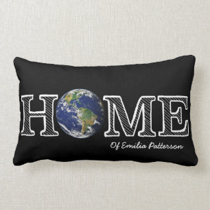 Earth is Home Naturalist House Warmer Lumbar Pillow