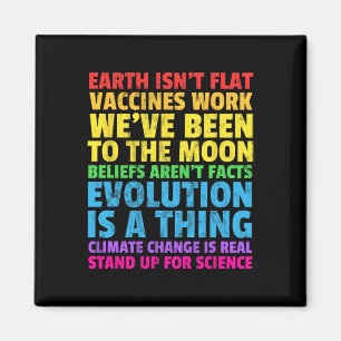 Earth Isn't Flat Stand Up For Science Real Earth D Magnet
