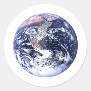 Earth jGibney The Museum Zazzle Classic Round Sticker