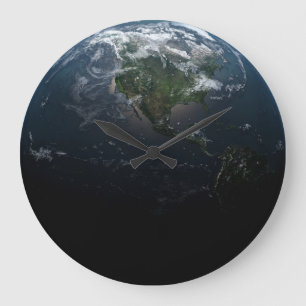 Earth Large Clock