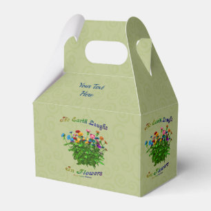 Earth Laughs In Flowers Inspirational Personalized Favor Box