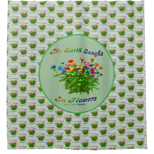 Earth Laughs In Flowers Inspirational Quote   (Front)