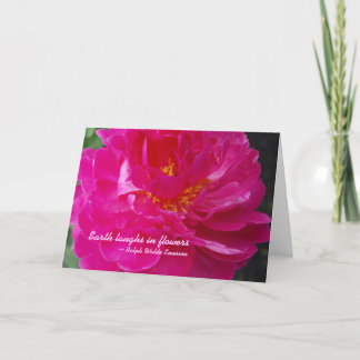 Earth laughs in flowers Notecard