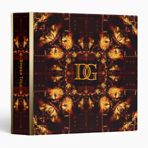 Earth Lava Fire Monogram Album Binder