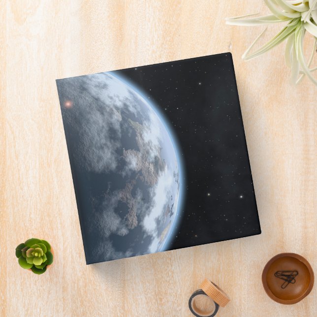 Earth-Like Planet With Oceans Coating Its Surface. Binder (In Situ)