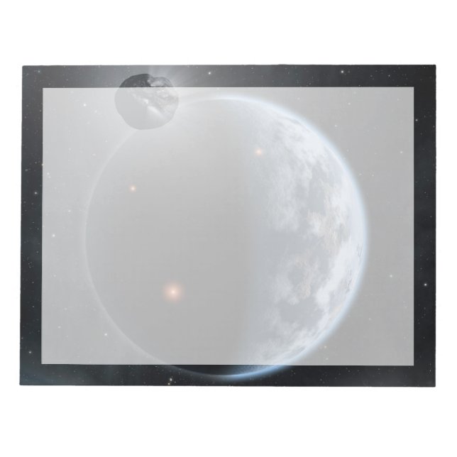 Earth-Like Planet With Oceans Coating Its Surface. Notepad (Front)