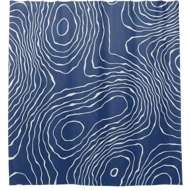 Earth Line Topographic Organic Print. (Front)