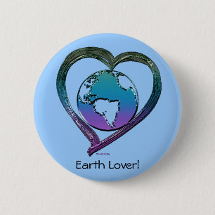 EARTH LOVER Series 2 Inch Round Button
