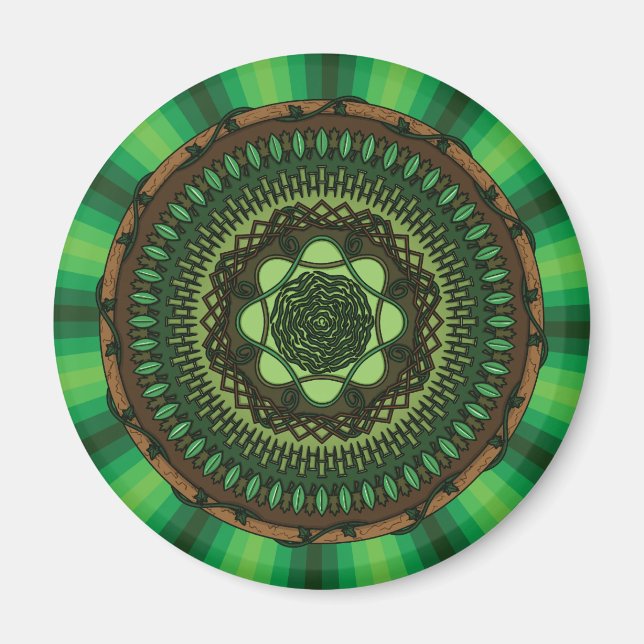 Earth Mandala Magnet (Front)