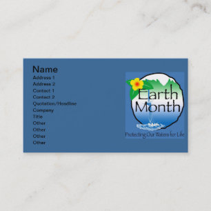 Earth Month Business Card