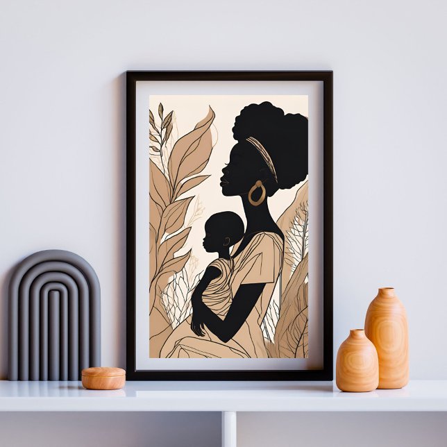 Earth Mother Silhouette Poster (Creator Uploaded)