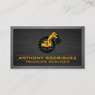 Earth Mover   Construction Logo Business Card