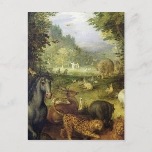 Earth, or The Earthly Paradise, detail of Postcard
