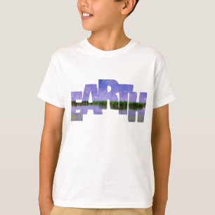 Earth Our Home Blue Summer Sky and Water T-Shirt