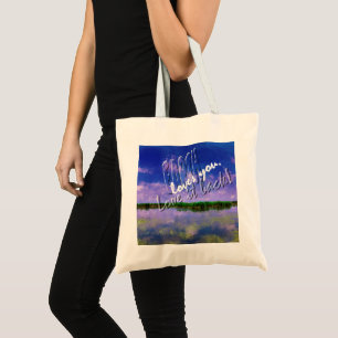 Earth Our Home Blue Summer Sky and Water Tote Bag