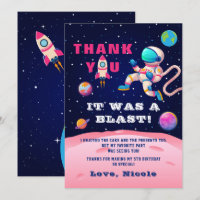 Earth Outer Space Party Pink Astronaut Galaxy