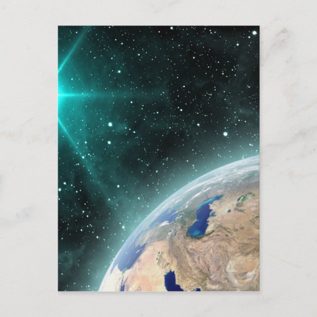 Earth Outer Space Postcard (Front)