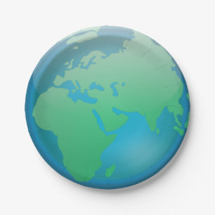 Earth Paper Plate