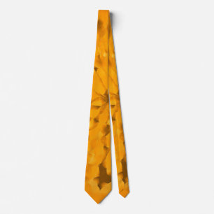 Earth Pattern Warm Colours Yellow Orange Gold Tie