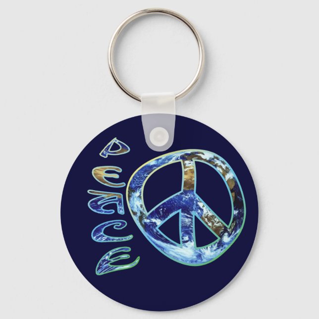 Earth Peace Keychain (Front)