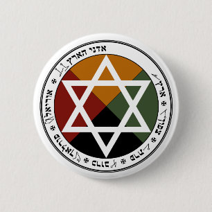 Earth Pentacle 2 Inch Round Button