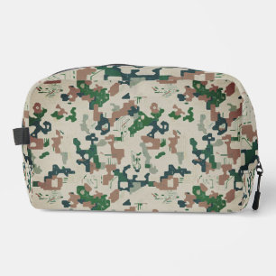 Earth Pixel Woodland  Dopp Kit