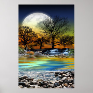 Earth Power Background Card Design Poster