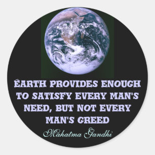 Earth provides stickers