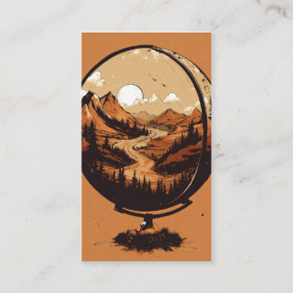 Earth & Quill Wing Graphic T-Shirt – Nature & Imag Business Card