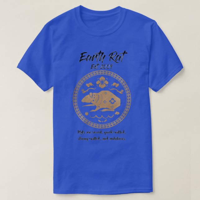 Earth Rat 200809 Chinese Zodiacs Gold Collection 1 T-Shirt (Design Front)