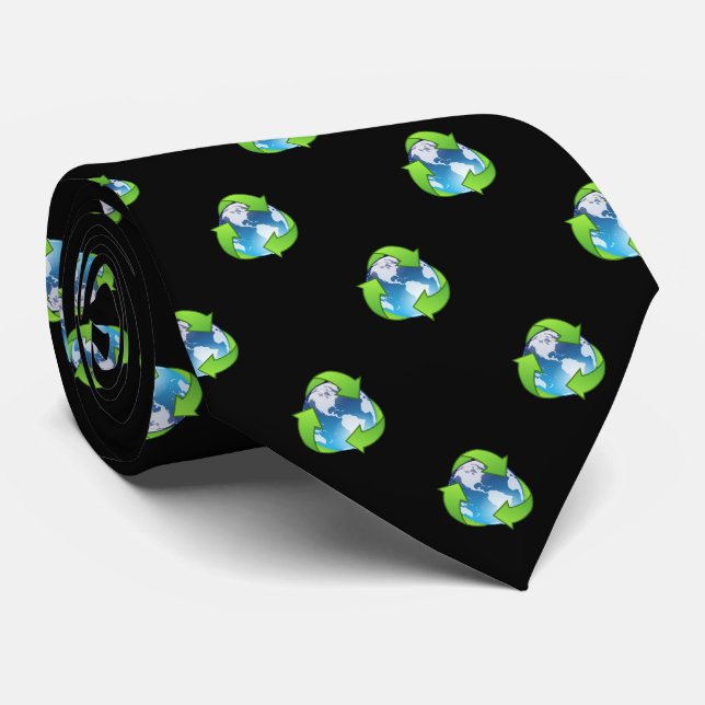 Earth Recycle Environment Tie (Rolled)