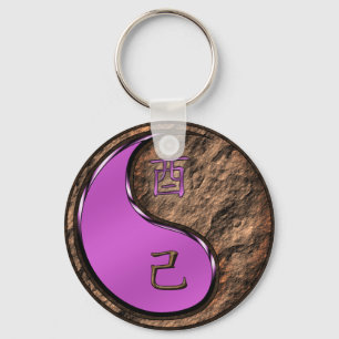 Earth Rooster Keychain