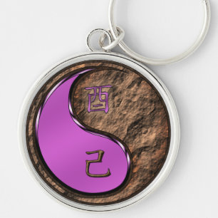Earth Rooster Keychain