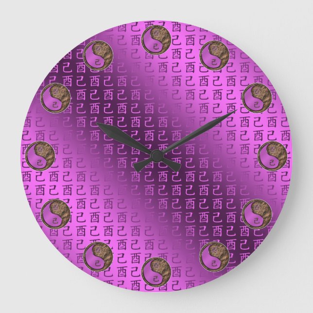 Earth Rooster Large Clock (Front)