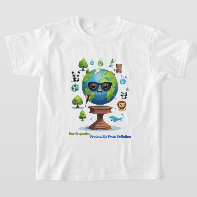Earth’s Speech: A Call for Protection T-Shirt (Laydown)