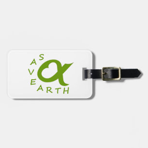 earth save luggage tag