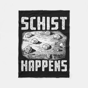 Earth science humour art for geology students fleece blanket