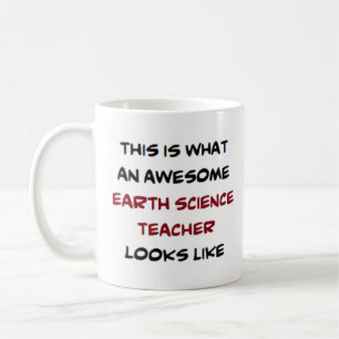 earth science teacher, awesome coffee mug