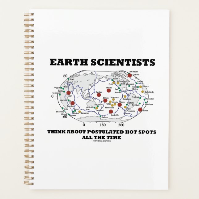 Earth Scientists Think About Postulated Hot Spots Planner (Front)