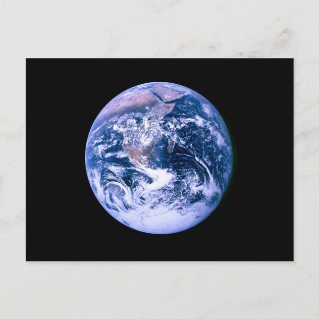 Earth Seen From Space Postcard (Front)