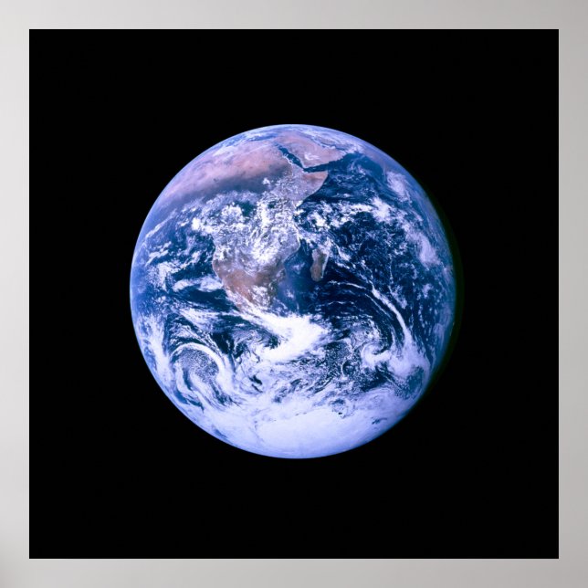 Earth Seen From Space Poster (Front)