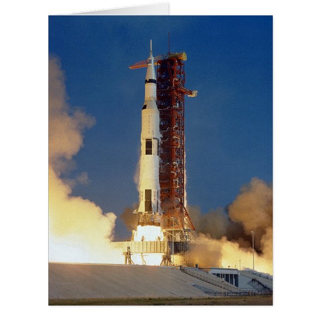 Earth Shakes as Saturn V Blazes Skyward to Moon (Front)