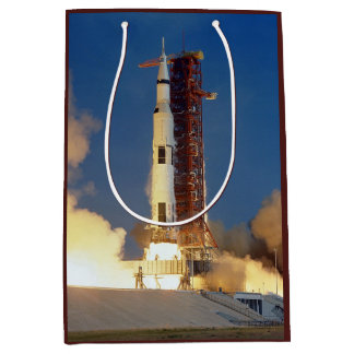 Earth Shakes as Saturn V Blazes Skyward to Moon Medium Gift Bag
